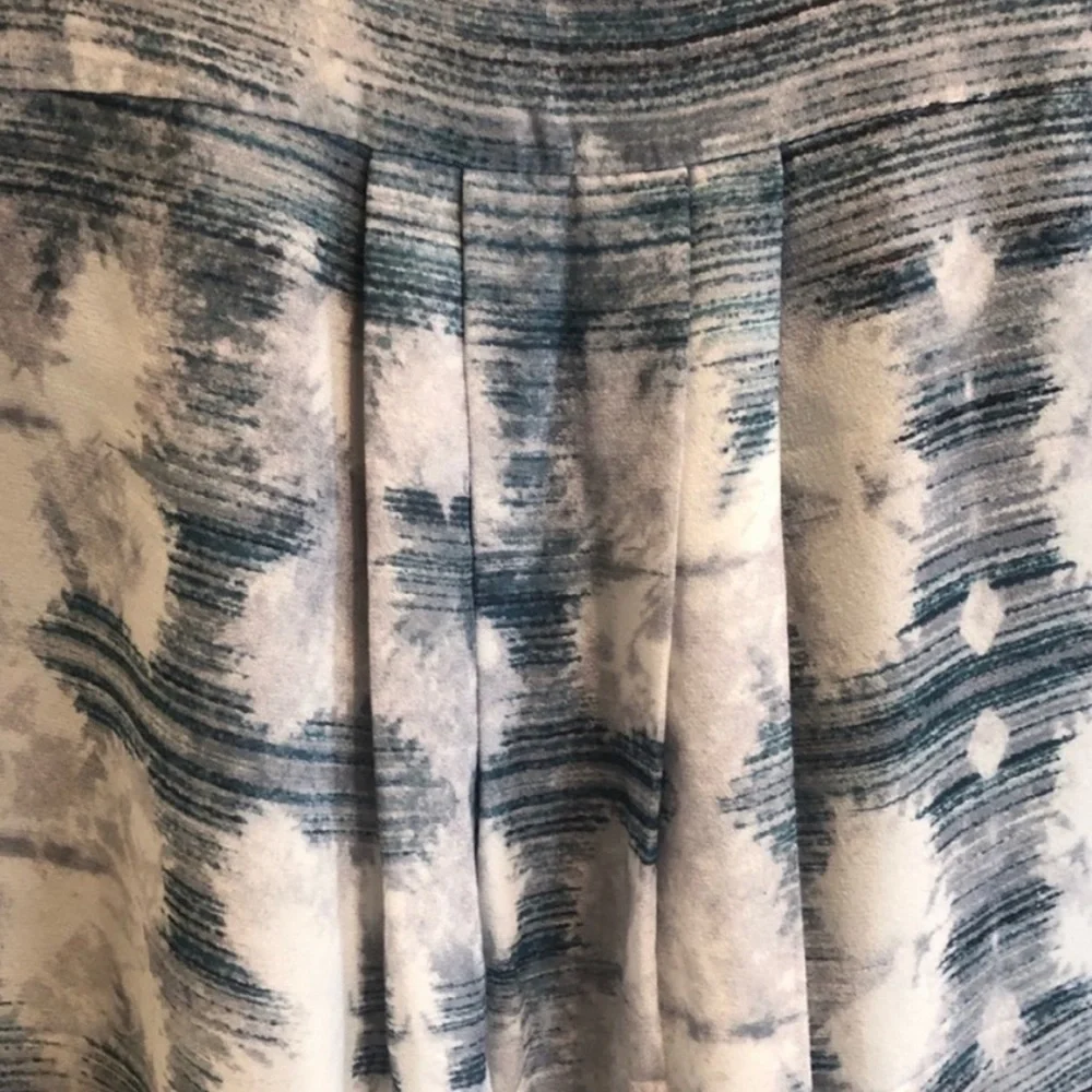 Ecru 100% silk sleeveless pullover lightweight summer garden dress size medium - Picture 4 of 6